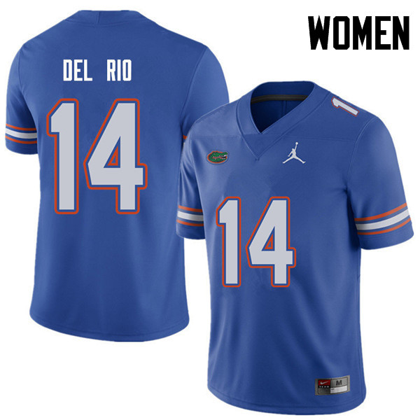 Jordan Brand Women #14 Luke Del Rio Florida Gators College Football Jerseys Sale-Royal